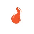 flame icon fire vector design Royalty Free Stock Photo
