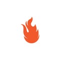 flame icon fire vector design Royalty Free Stock Photo