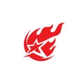 flame icon fire vector design Royalty Free Stock Photo