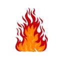 Flame icon vector illustration logo Bonfire Logotype Fire Logo concept icon. Royalty Free Stock Photo