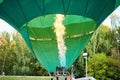 The flame inside the balloon