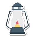 Flame Lantern Isolated Vector Icon Editable Royalty Free Stock Photo