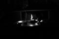 Flame light prayer devotional dark background Royalty Free Stock Photo