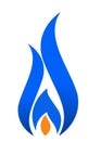 Flame logo Royalty Free Stock Photo