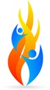 Flame logo Royalty Free Stock Photo