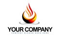 Flame Logo Royalty Free Stock Photo