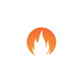 Flame logo template