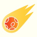 Rocket launch line icon. Spacecraft flying up, getting off the ground. Astronomy vector design concept, outline style