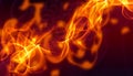 Flame motion on abstract background. Red fire texture, orange burn light