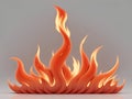 Flame motion on abstract background. Red fire texture, orange burn light
