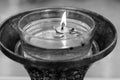 Flame from oil lamps is the symbol of Buddhism