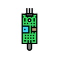 flame sensor module color icon vector illustration Royalty Free Stock Photo