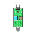 flame sensor module color icon vector illustration Royalty Free Stock Photo