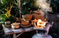 Earthen kitchen Royalty Free Stock Photo