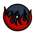 Flame Vinyl Icon