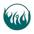 Flame Vinyl Icon