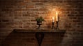 flame wall candle