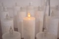 Flameless electric candles Royalty Free Stock Photo
