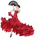 Flamenco Dancer Royalty Free Stock Photo