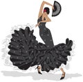 Flamenco Dancer Royalty Free Stock Photo