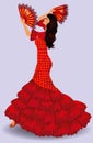 Flamenco dancer. spanish girl.