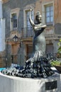 Flamenco dancer statue, Cadiz Royalty Free Stock Photo