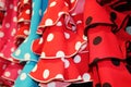 Flamenco dress spain Red and polka-dot Spanish stock, photo, photograph, image, picture Royalty Free Stock Photo