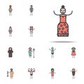 flamenco musician icon. Linear musical genres icons universal set for web and mobile