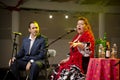 Flamenco singer Paqui Corpas performing at flamenco festival in MIjas pueblo, Andalucia, Spain