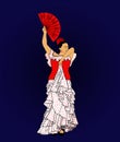 Flamenco Spanish dance