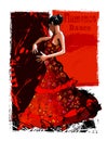 Flamenco spanish dancer woman Royalty Free Stock Photo