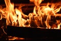 Flames, creaking and burning wood 4