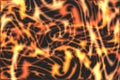 Fire Banner  Neon Flames On A Black Background. Energy Chain Texture. Fractal Wallpaper. Digital Illustration