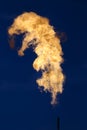 Flames from Gas Well
