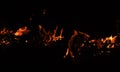 Flames from hell. Fire spark background. Beautiful stylish fire flames during the night Royalty Free Stock Photo