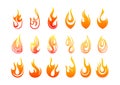 Flames logo design Royalty Free Stock Photo