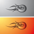 Flames tribal / tatoo Royalty Free Stock Photo
