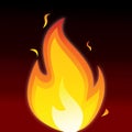 Flames vector image icon design