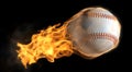 Flaming baseball