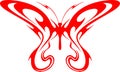 Flaming Butterfly Tribal (Vector) 2