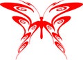 Flaming Butterfly Tribal (Vector) 7