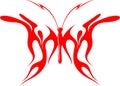 Flaming Butterfly Tribal (Vector) 8