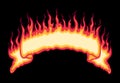 Flaming Fire Banner