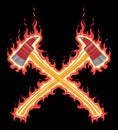 Flaming Firefighter Axe