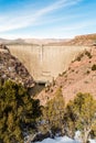 Flaming Gorge dam in Utah Royalty Free Stock Photo