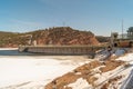Flaming Gorge dam in Green River Royalty Free Stock Photo
