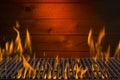 Flaming Grill Background