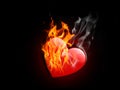 burning love Royalty Free Stock Photo