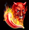 Flaming Hot Pepper and Devil