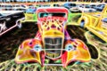 Flaming hot rod Royalty Free Stock Photo